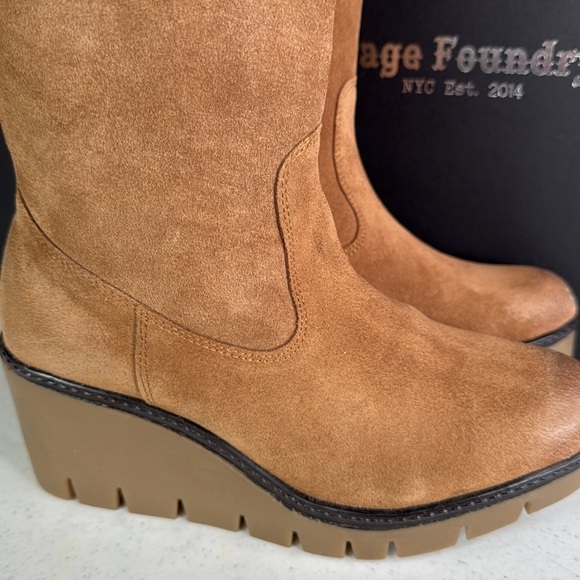 VINTAGE FOUNDRY CO.Maisie Thigh High, Almond Toe Boots, Size 7 - Picture 10 of 10